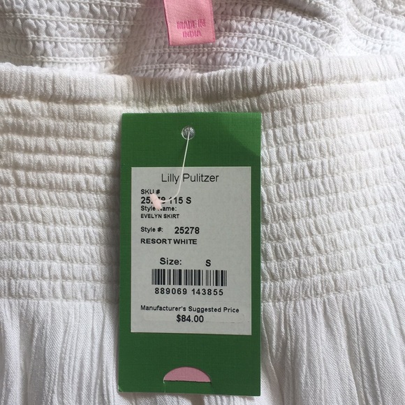 Lilly Pulitzer White Crinkle Skirt - Picture 6 of 7